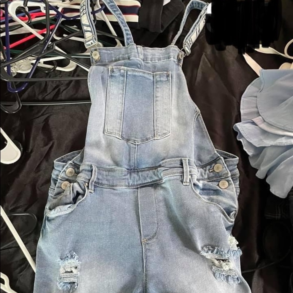 Overall Jean shorts